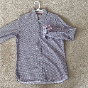 Men’s Ted Baker geo print NUGATE shirt. Slim fit